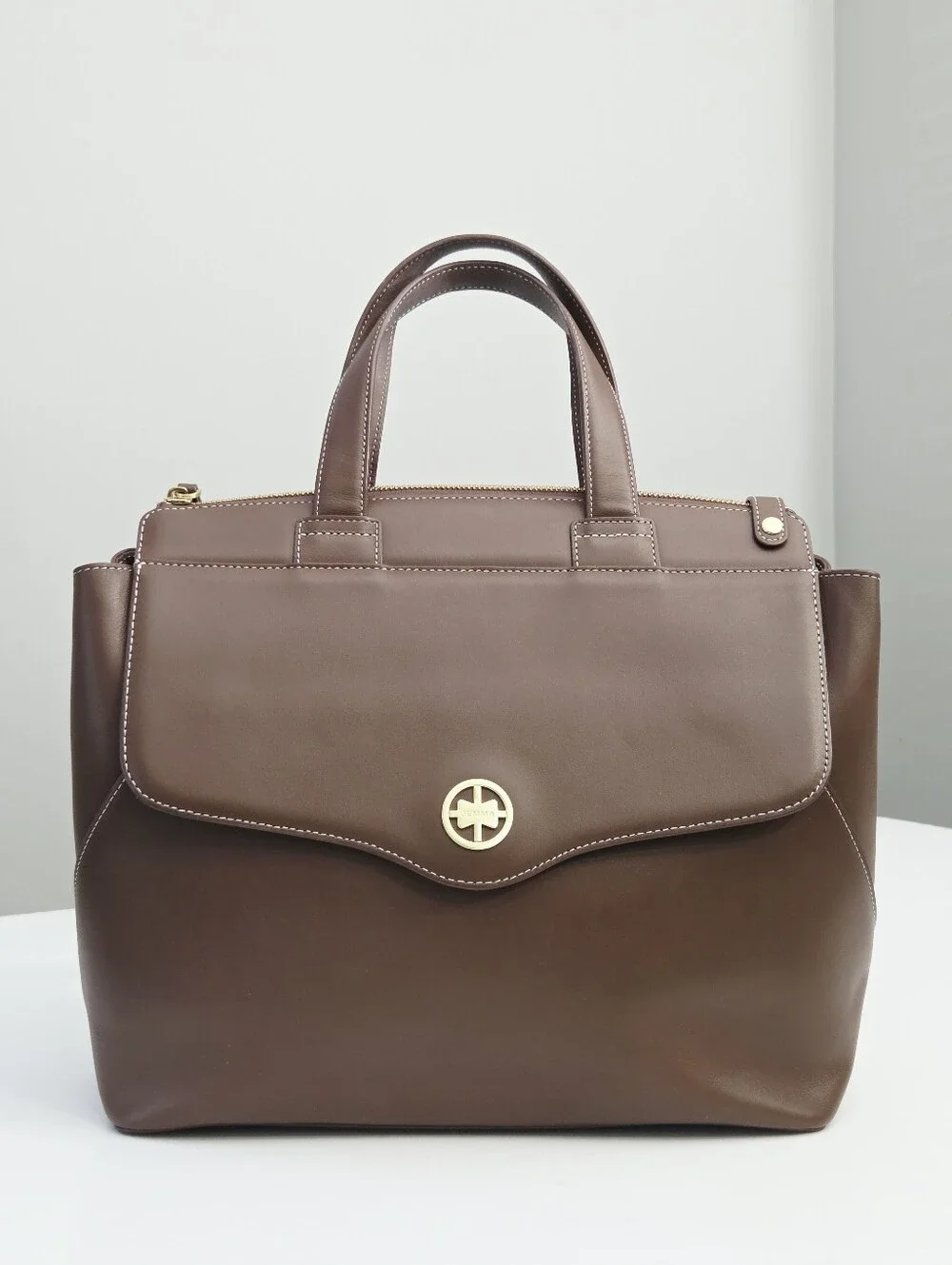 JEMMA POPPINS CONVERTIBLE BACKPACK CROSSBODY TOTE SATCHEL BAG SADDLE BROWN